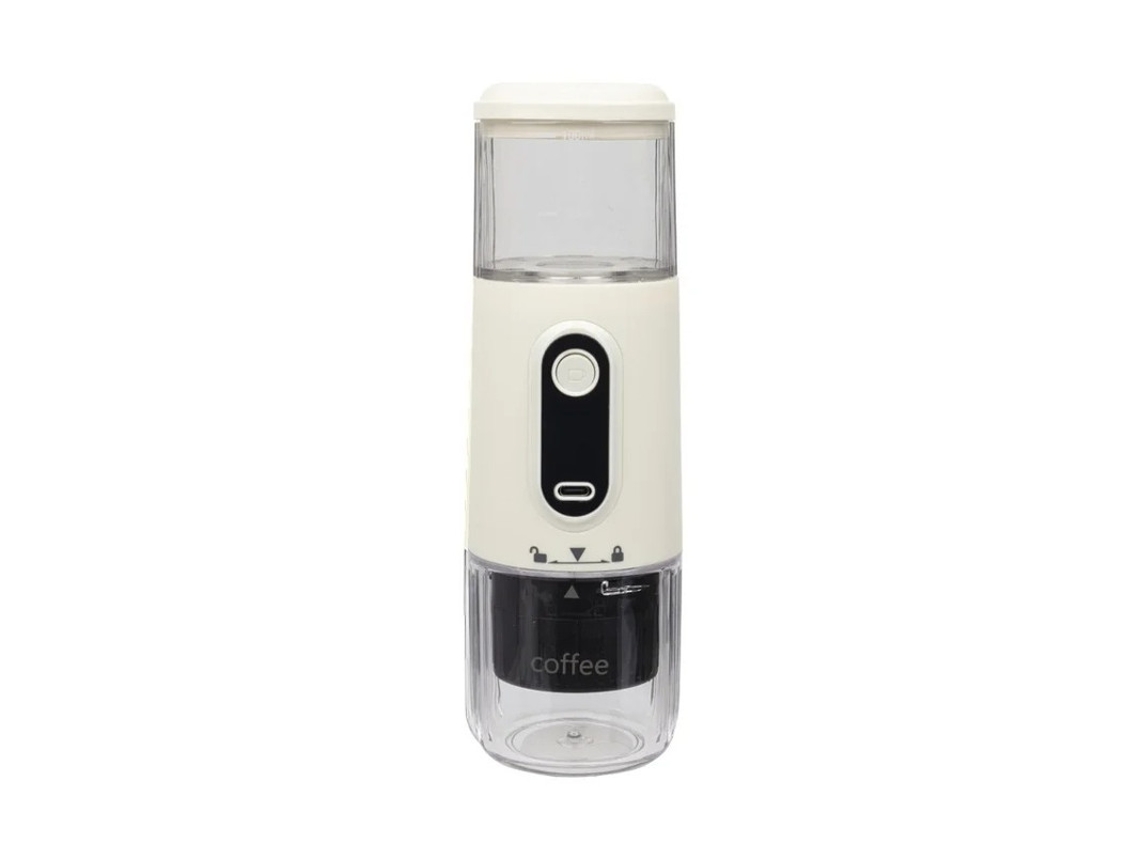 Cafetera portátil 3 en 1 con bomba, cápsula de extracto concentrado, doble uso, color beige Yizhood