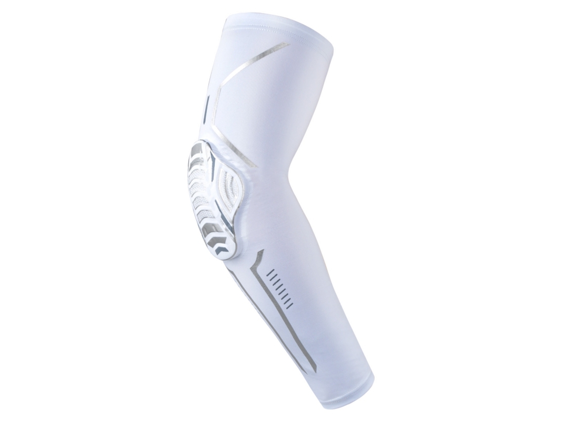 Coderas deportivas elásticas con forma de panal, anticolisión y antipresión, para ejercicio físico. Mdug (blanco, 1 unidad, XL)