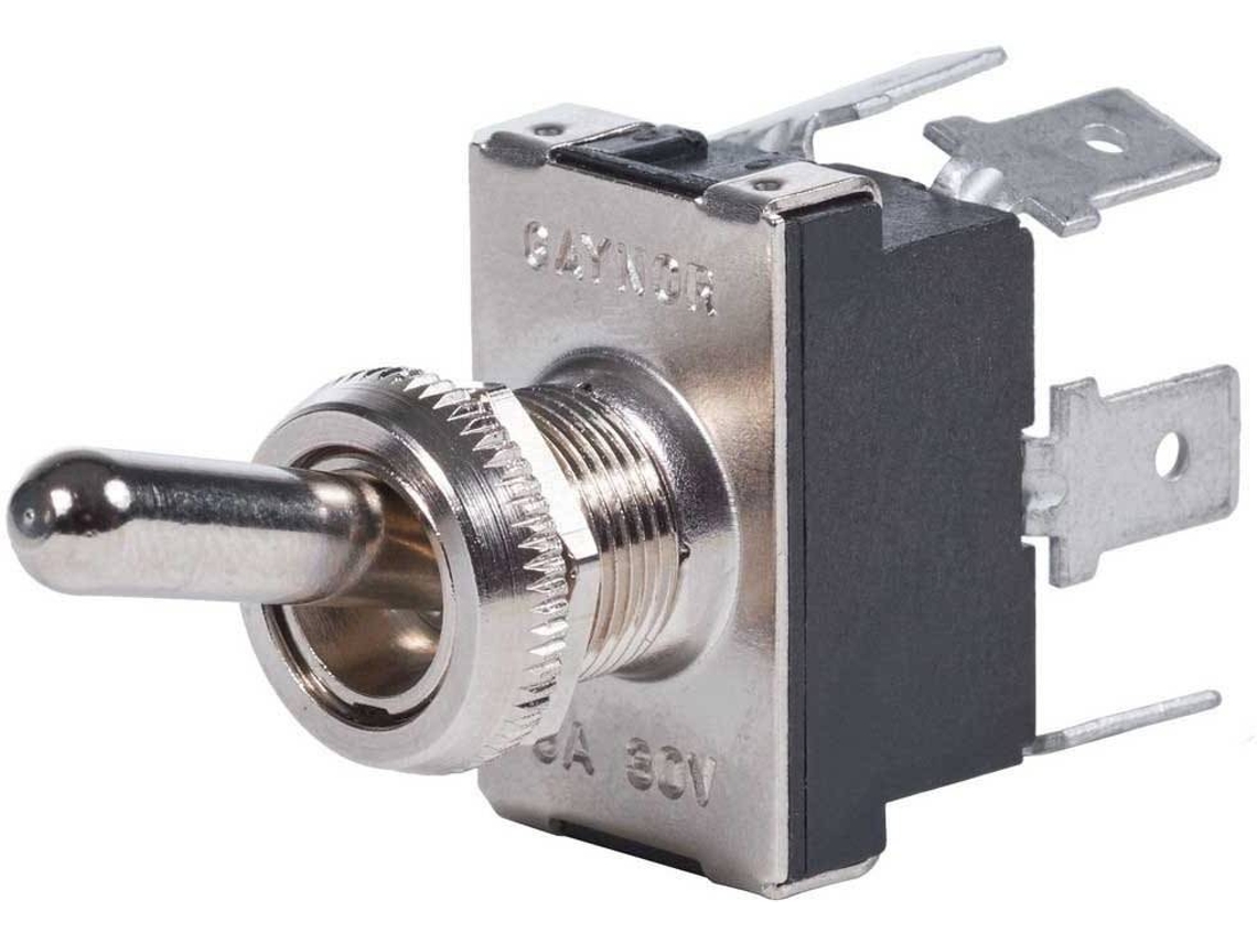 Interruptor BLUE SEA Panel Switch Dpdt On/Off/On 6T Plata