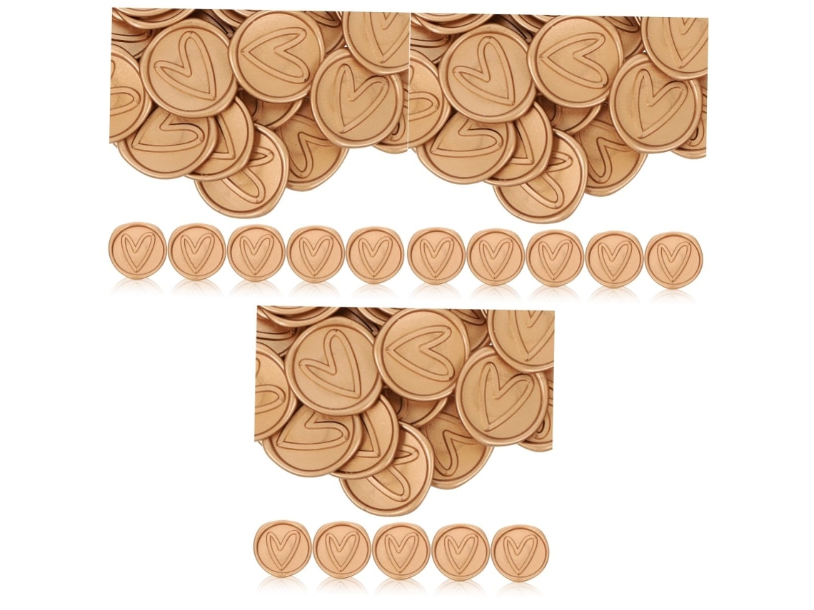 150 Pegatinas De Sellos De Cera Con Forma De Corazón Para Invitaciones, Decoraciones Y Sobres.