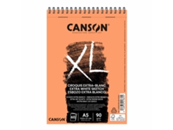 Bloc de dibujo CANSON Xl Extra Blanco A5 Espiral 90G 60Fl 200001869