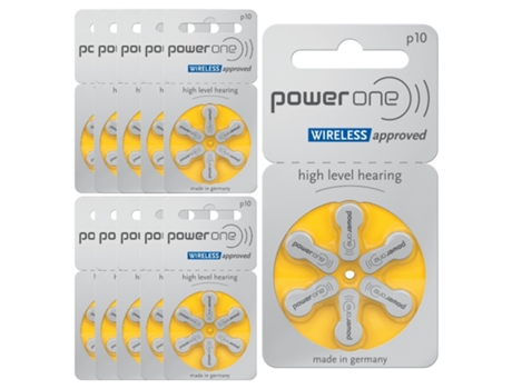 Pilas Para Audfonos Powerone P10 Sin Mercurio 10 Obleas