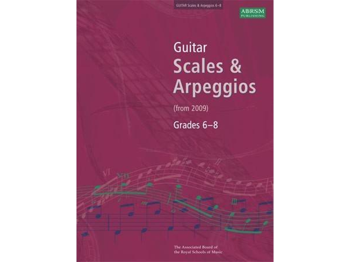 Partitura ABRSM Guitar Scales & Arpeggios - Grade 6-8 (Para Guitarra Clásica - Idioma: Inglés)