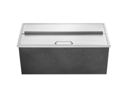 Enfriador de hielo Succebuy 913 x 456 x 358 mm, contenedor de hielo de acero