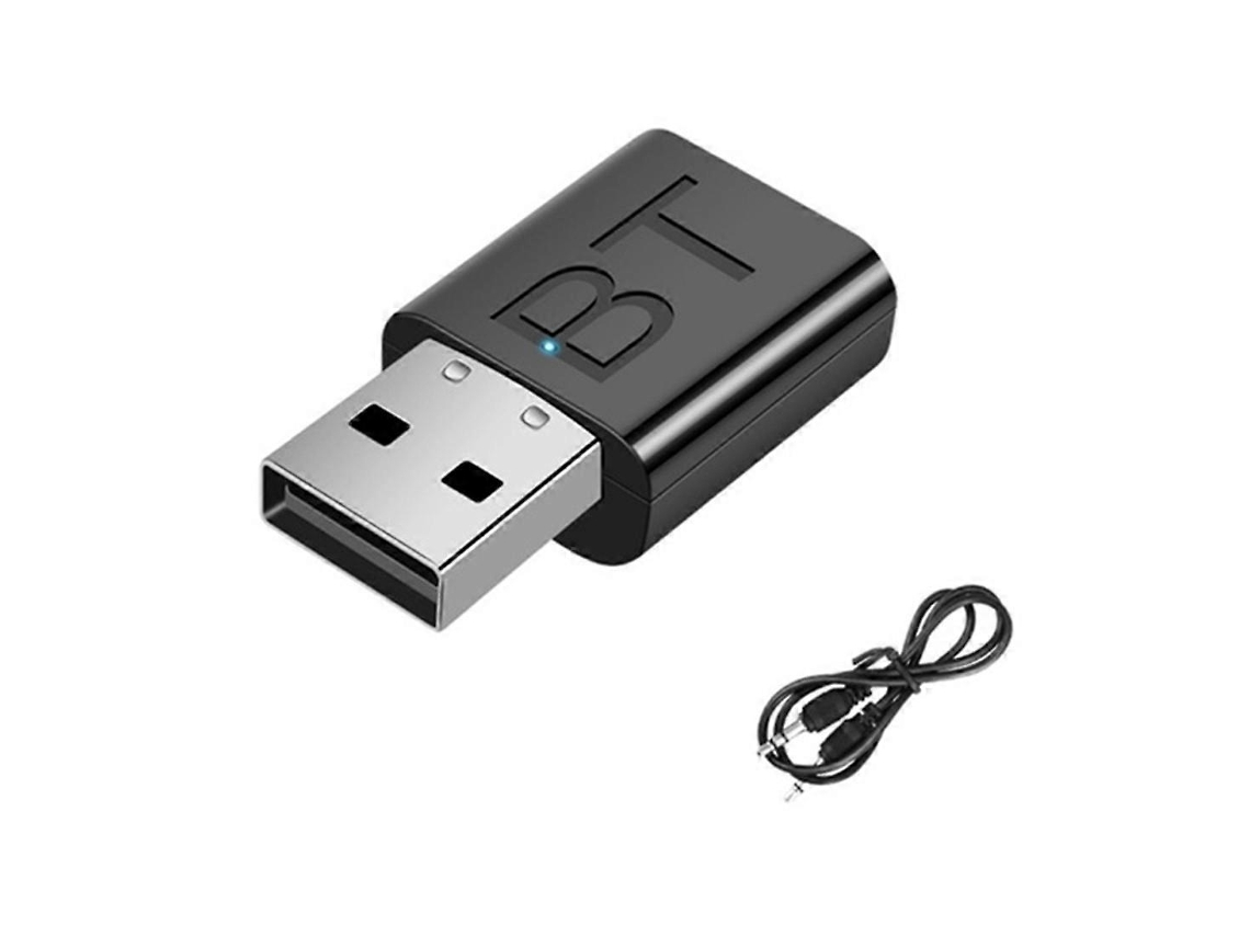 Transmisor y receptor Bluetooth 5.0 con indicador LED para coche, adaptador USB Rosewell