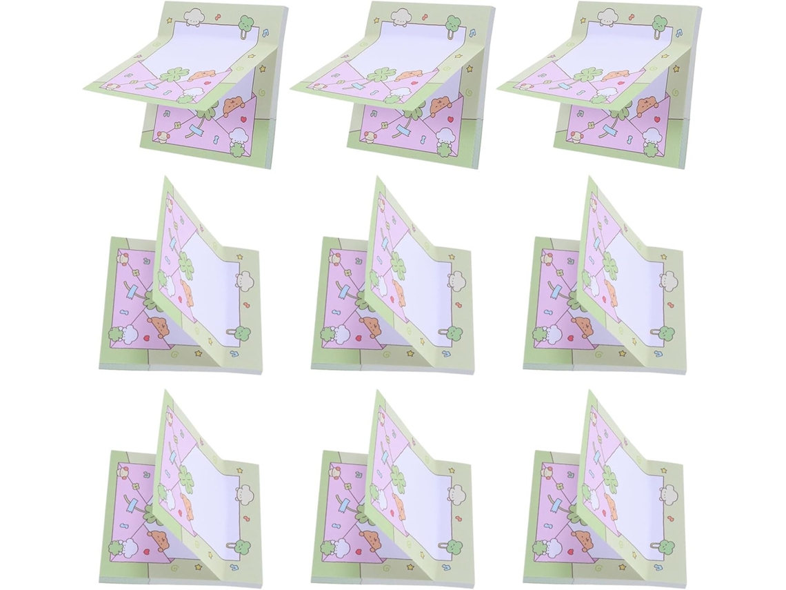 Paquete De 30 Blocs De Notas Adhesivas, 7,6 X 7,6 Cm, Con Diseño De Trébol Del Día De San Patricio, Papel Extragrueso.