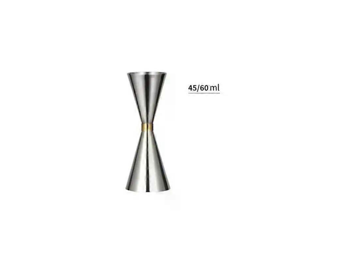 Vaso medidor de acero inoxidable para cócteles, 30/45 ml, 30/60 ml, 45/60 ml, coctelera doble para cócteles, bebidas alcohólicas y vinos, utensilio de bar.