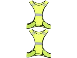 Chaleco reflectante de alta visibilidad de dos piezas con bolsillo ajustable para correr y andar en bicicleta, Uni Gokoco