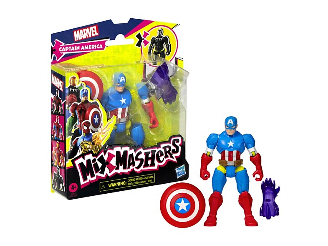 Mixmashers Marvel Avengers Black Panther Mix And Match Figura Con Accesorios Hasbro