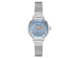Reloj De Pulsera De Cuarzo De Aleación Sencillo Para Mujer, Elegante, Azul.