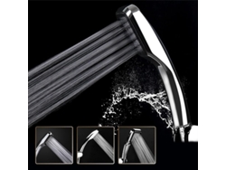 Ducha De Mano Ahorradora De Agua Con 300 Agujeros Turbo Presión Cromada Clase Energética A+