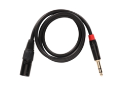 Cable Xlr Macho A 6.35mm 1/4 Pulgada Balanceado Para Mezcladores De Guitarra Eléctrica 1m