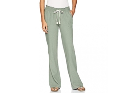 2026-pantalones De Algodón Y Lino Para Mujer Pantalones De Playa Y Relax Dwe M Verde