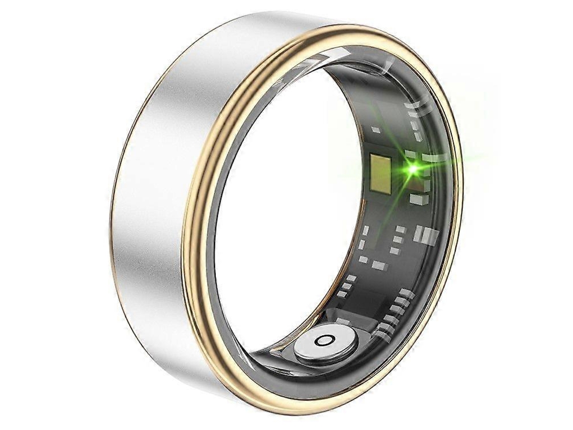 Anillo inteligente de aleación de aluminio con un diámetro interior de 17,4 mm a 21,5 mm, monitor de salud Bluetooth para el dedo. Nostalgia88