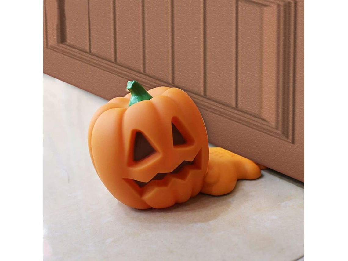 2026altiro-cerrojo Decorativo Con Forma De Calabaza Para Halloween, Cuña Con Luz Para El Hogar Y La Oficina, Blanco.