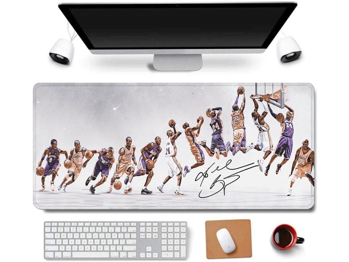 Alfombrilla de ratón Kobe Bryant Career Gaming - Alfombrilla antideslizante para PC y escritorio - 800x300x3 mm