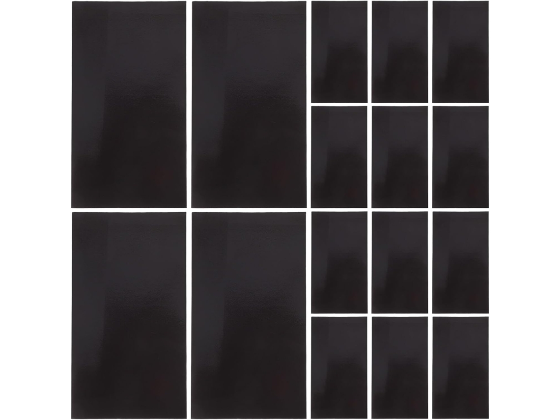 Juego De 48 Imanes Suaves Y Recortables Para Refrigerador Con Adhesivo Negro En La Parte Posterior.