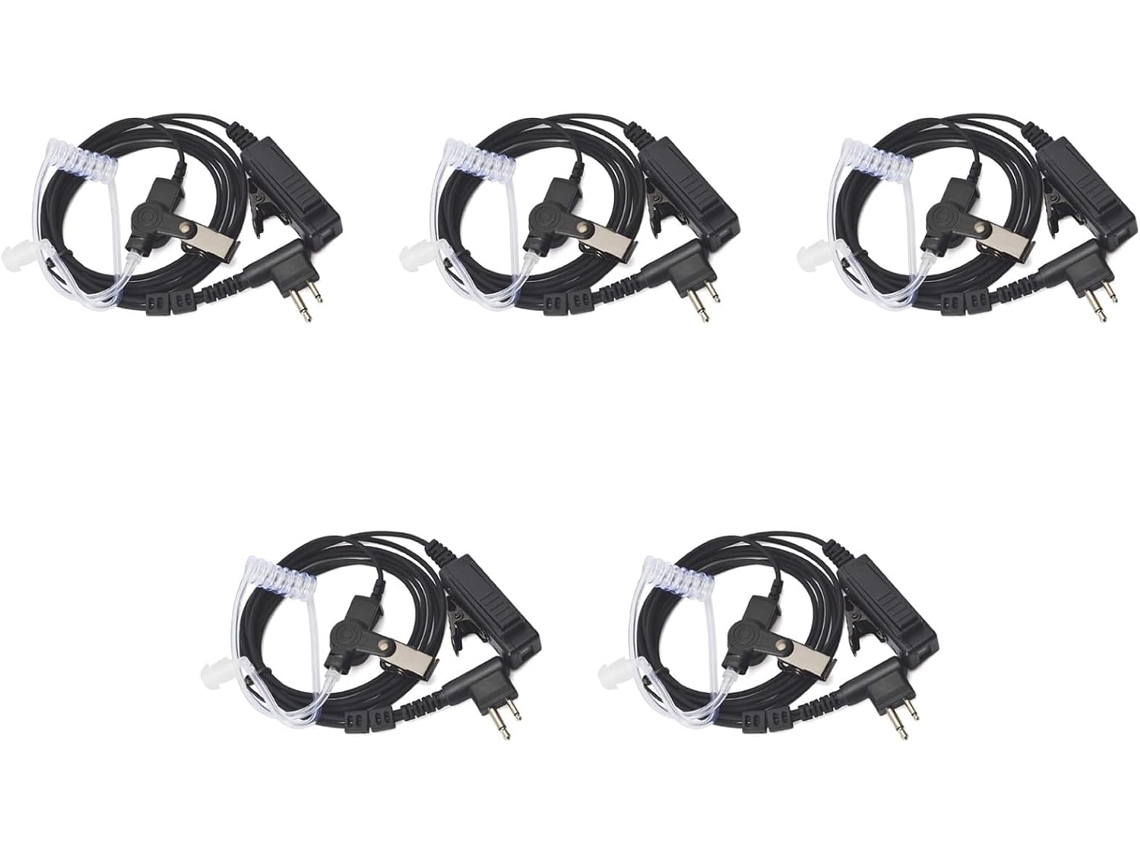 5 Unidades De Tubo Acústico Oculto De Seguridad Para Auriculares Con Micrófono Ptt, Compatibles Con Cp040, Dp1400, Gp68 Y Gp88.