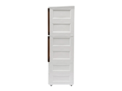 Gabinete de almacenamiento de 4 niveles, multifuncional, blanco OEM