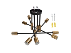 Rebe-lámpara De Techo Moderna 8 Luces Candelabro E27 Para Comedor Sala Cocina Restaurante 110-220v