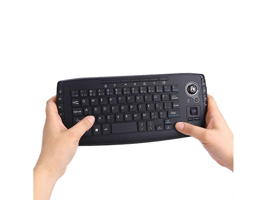 Teclado Trackball de 1200 ppp, ratón de aire Trackball, teclado inalámbrico de 2,4 g, Ly Ebike