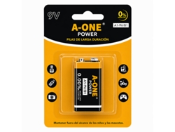 Tableta alcalina de larga duración Duracell A1-9V, 0% mercurio, marrón + naranja.