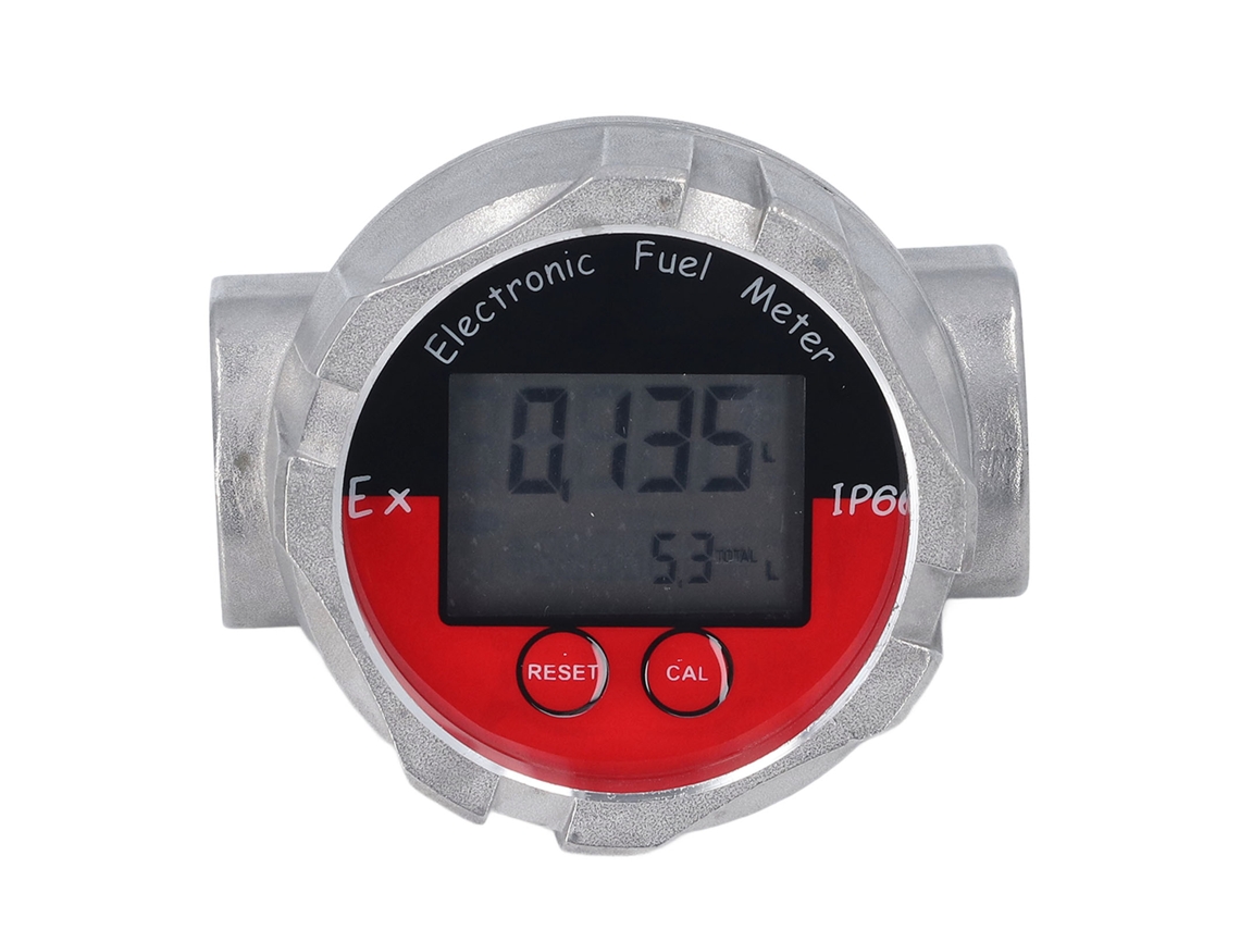 Caudalímetro Digital De Turbina Con Pantalla Lcd De 1 Pulgada, Alta Precisión Para Diésel, Gasolina Y Agua (20 Mpa).
