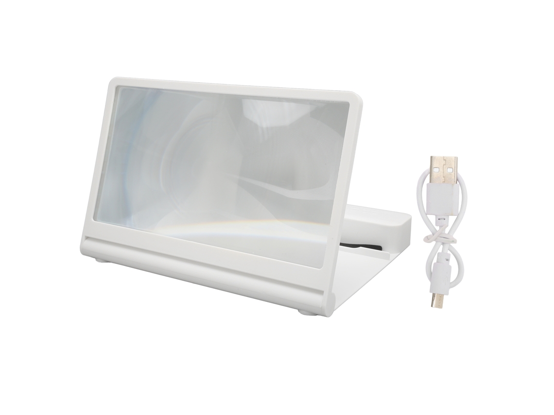 Lupa Para Pantalla Móvil (altavoz Bluetooth De Magnificación 3d Hd)