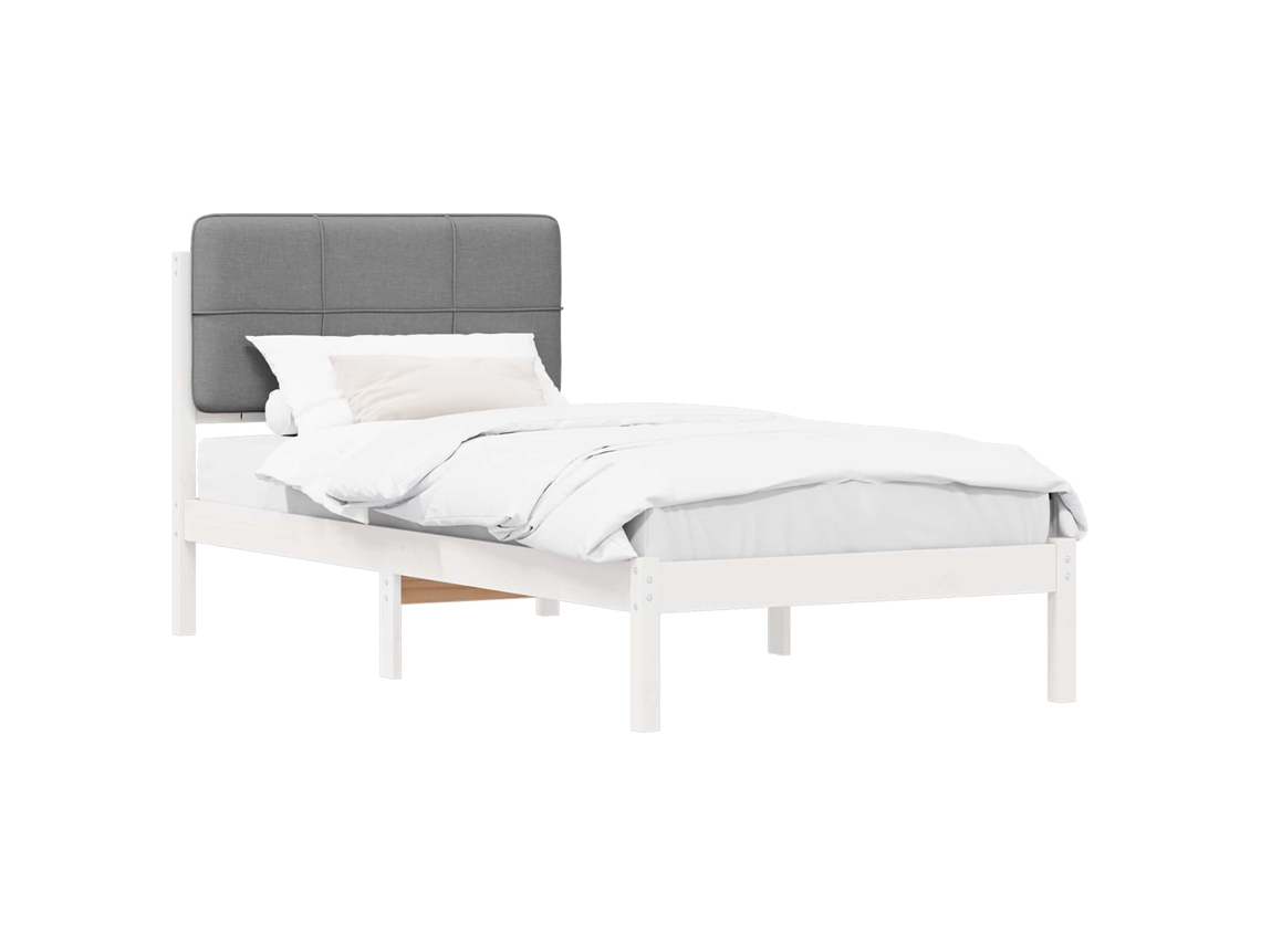 Maison Exclusive - Estructura De Cama Con Cabecera Tapizada Gris Claro