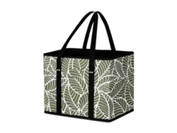 Bolsa de compras plegable con base reforzada, cesta de compras de tela no tejida para supermercados y actividades al aire libre, multicolor. GOKOCO