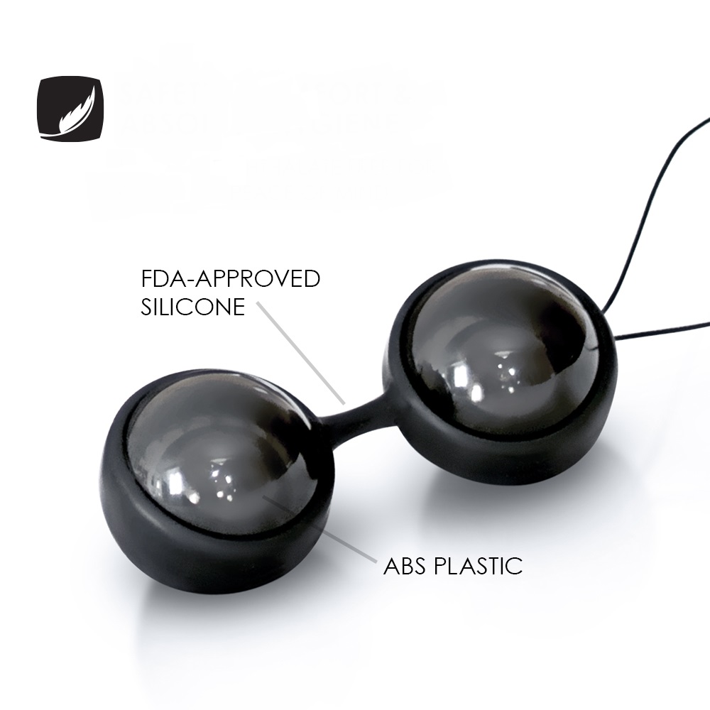 Lelo Beads Noir premium de bolas silicona lujo para ejercicios kegel con placer estimulador edition negras