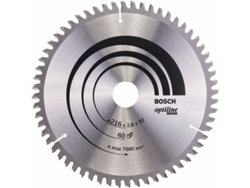 Disco de Sierra Circular BOSCH Optiline Madera 216x30x2.8 mm - 60