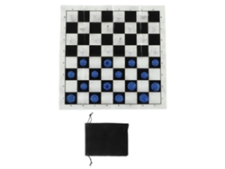 2026-juego De Ajedrez Internacional De Plástico Con Tablero De 25cm Para Adultos Y Niños Azul Y Blanco