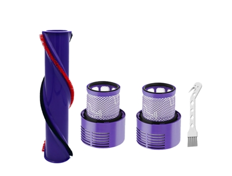 Kit de filtros de cepillo enrollable para Dyson V10, limpiador inalámbrico, barra de cepillo, rodillo, barredora robótica, accesorios para aspirado...