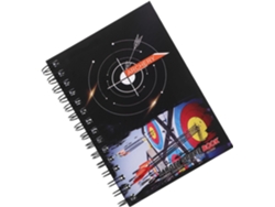Cuaderno de puntuación portátil para tiro con arco, negro, encuadernado en espiral, para uso en exteriores.