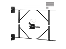 Juego de soportes y herrajes para portones de hierro y madera Tekmaquinas
