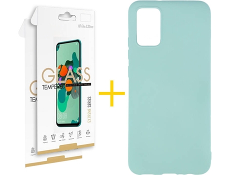 Kit Funda + Protector de Pantalla Samsung A02s SKYHE 3075 Verde