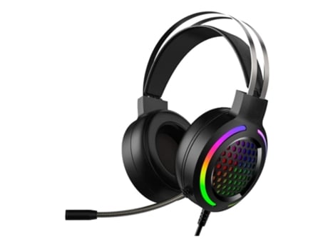 Auriculares para Juegos Virtuales de 7.1 Canales con Chip de Tarjeta de Sonido Controlador de Audio de 50 Mm 16 Colores de Ruido para PC/Ps4Black B...