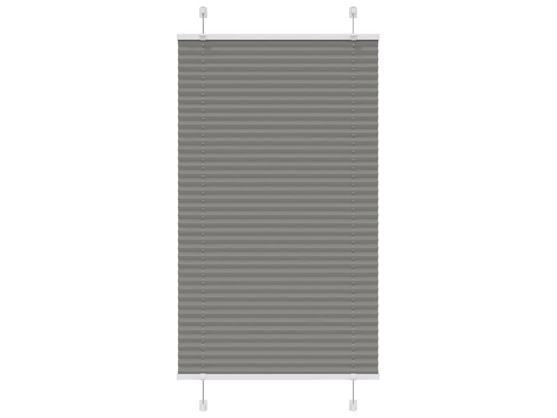 Maison Exclusive - Estor Plisado Antracita 80x100 Cm Tela Ancho 79,4 Cm Poliéster