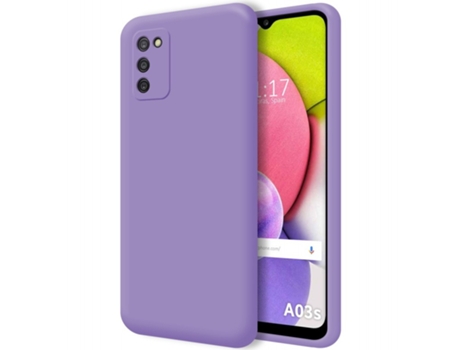 Carcasa Samsung Galaxy A03s TUMUNDOSMARTPHONE Silicona Líquida Morado