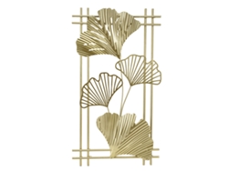Decoración De Pared De Metal Dorado Con Diseño De Hojas Y Marco Para Sala De Estar, Oficina, Hotel.