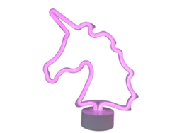 Lámpara de mesa LED de neón con base, con forma de animalito adorable CHABERLU
