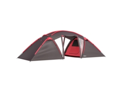 Camping Túnel para 4-6 personas, 3 habitaciones, Gris