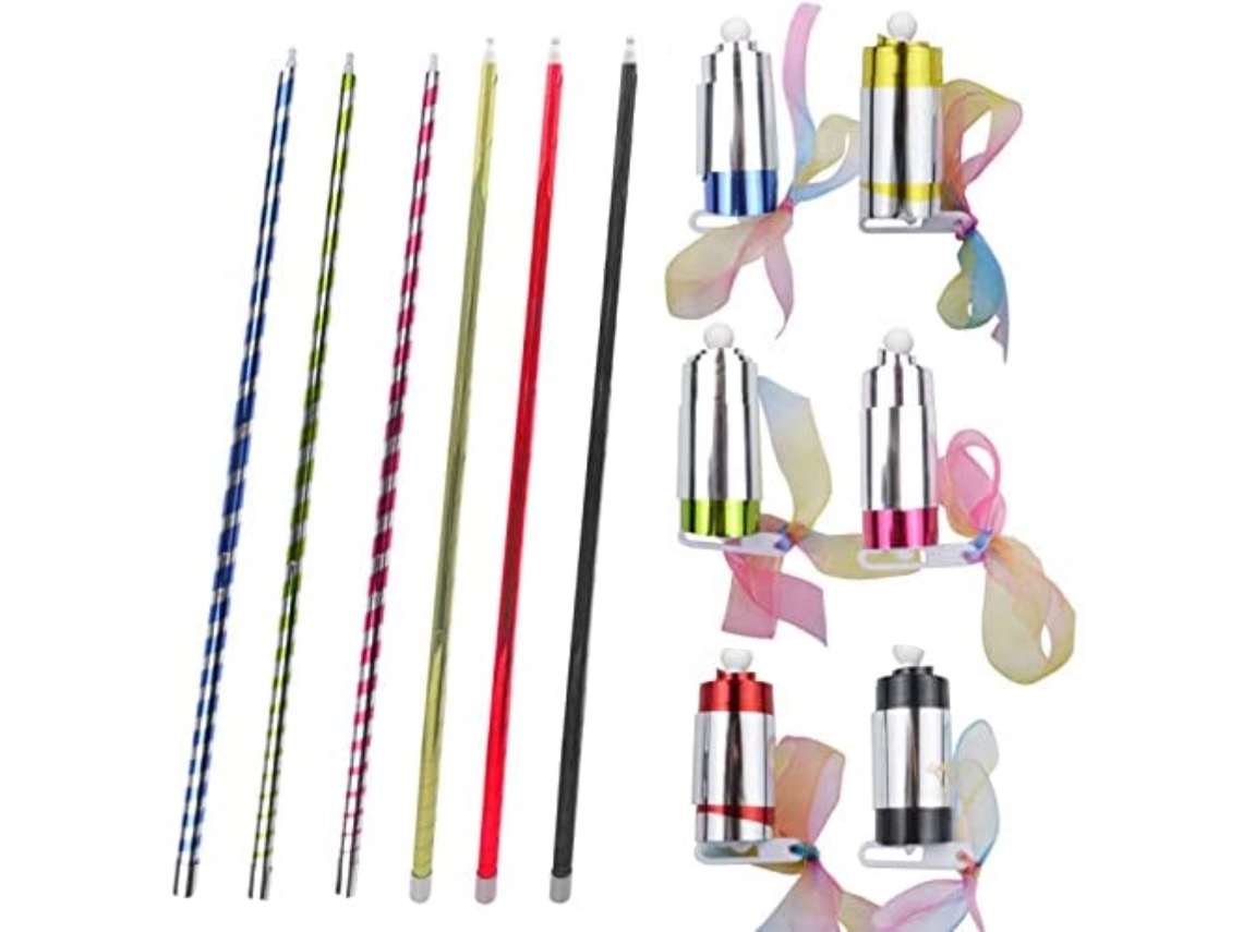 Bjww-6 Peças De Bastão Retrátil Colapsável, Joguete Bastão De Bolso, Acessórios De Magia Para Crianças, Presente Para Magos Profissionais