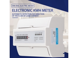 Contador De Energía Eléctrico Trifásico 4 Hilos Din Rail Digital 220v/380v 10(40)a Kwh