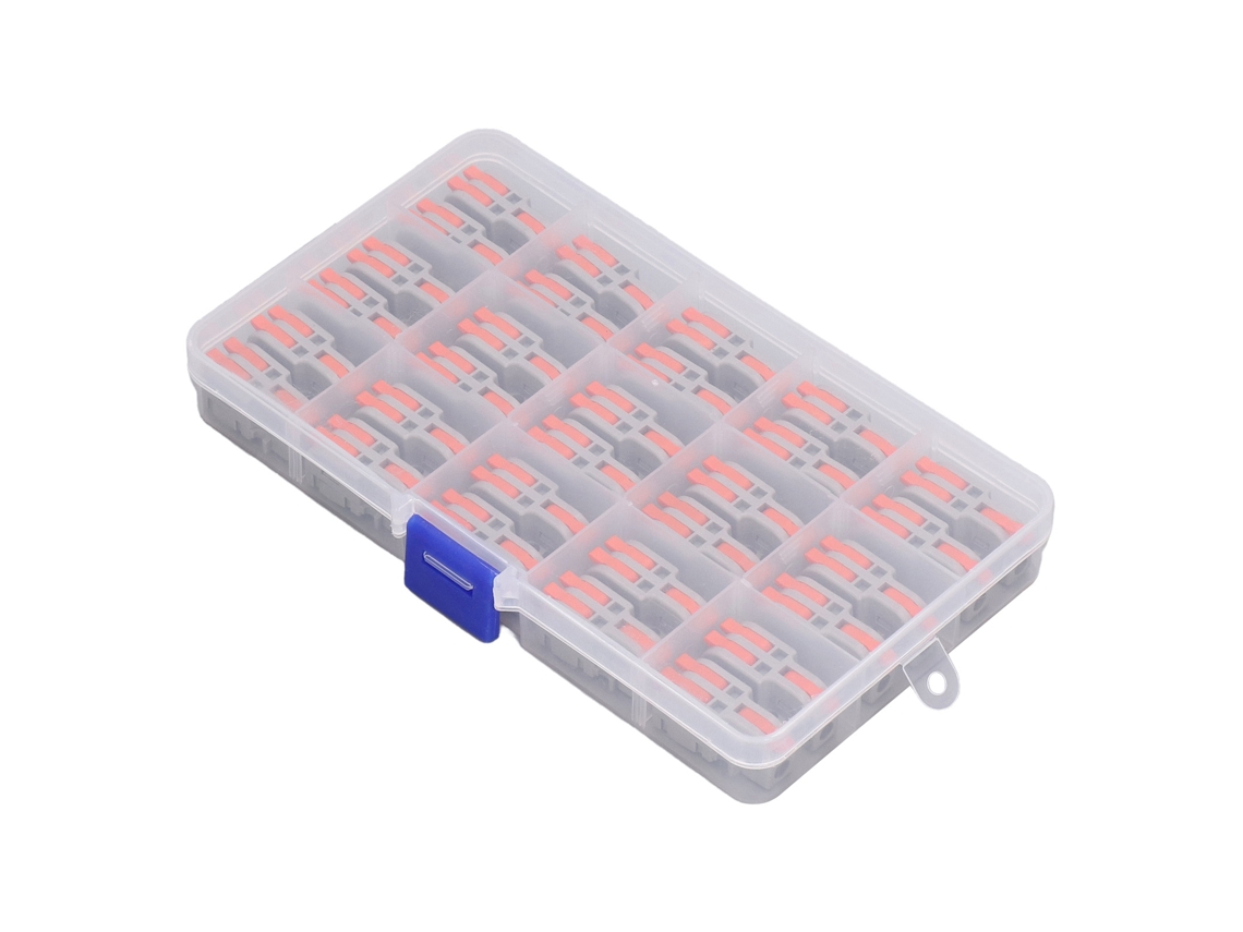 30pcs Conector De Cable Nylon Cobre Terminal De Empalme Rápido Bloque Divisor Df‑12