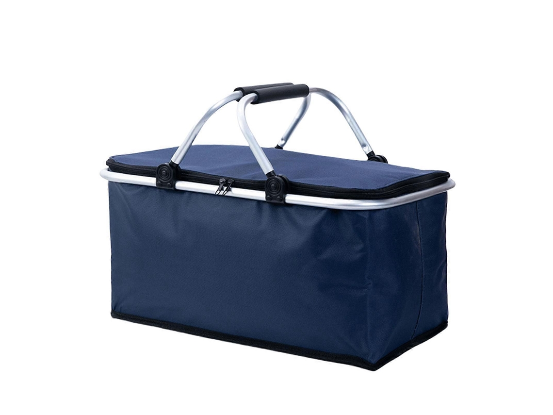 Bolsa térmica para picnic de 30 litros con asas acolchadas, contenedor de alimentos plegable y cesta de la compra impermeable para un uso práctico - GOKOCO
