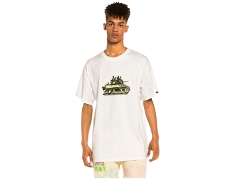 Camiseta de Hombre GRIMEY Corta The Peace Blanco (L)