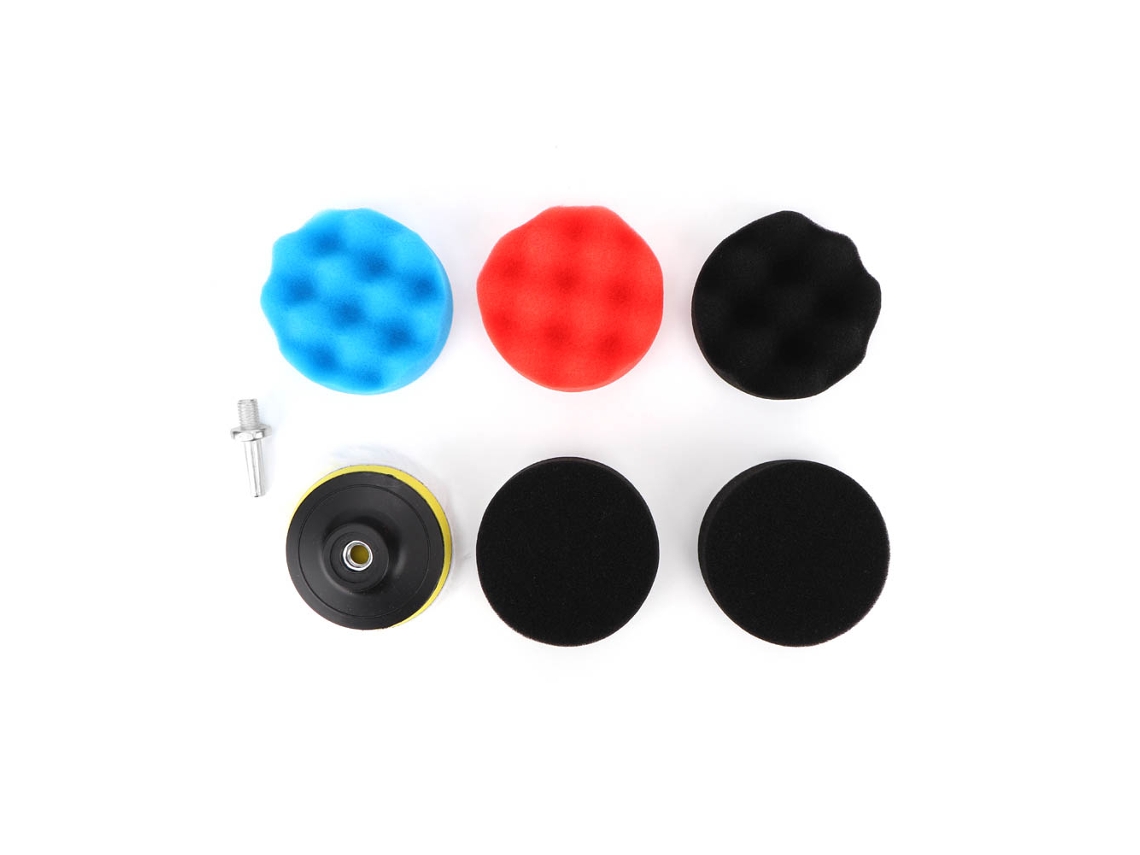 Kit De 7 Almohadillas De Pulido De 8 Cm Con Adaptador Para Taladro Para Automóviles