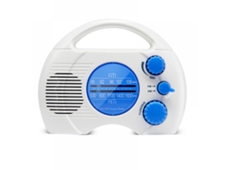 Rádio Portátil Impermeável 4 Níveis Am Fm Mini Rádio Para Banheiro Com Cartão 1 Peça